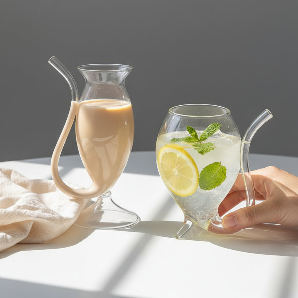 Auréa – Verre à Paille Intégrée