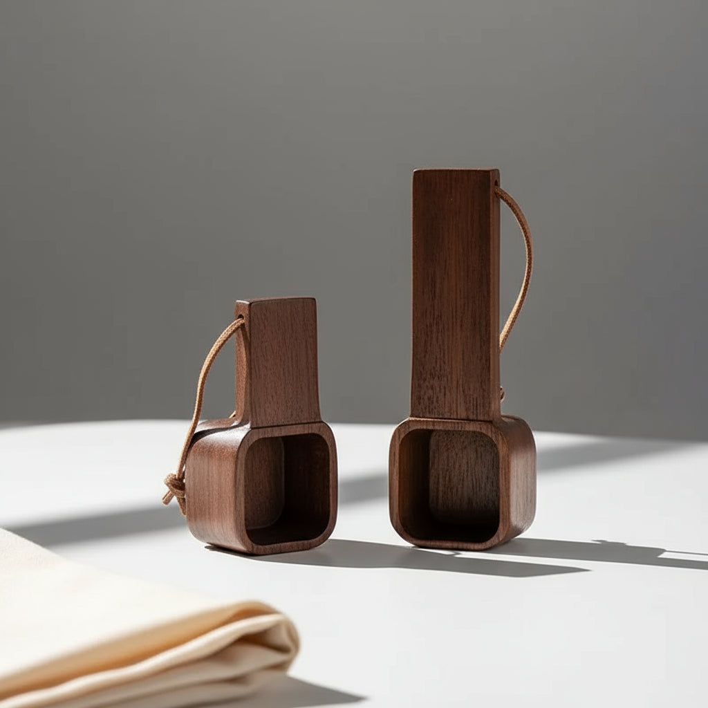 Aroméa Scoop – Cuillère Doseuse en Bois de Noyer pour Café, Thé et Épices