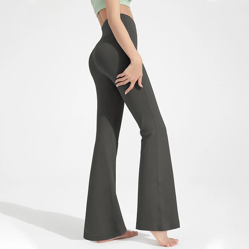 Schlaghosen mit hoher Taille - Yoga &amp; Fitness