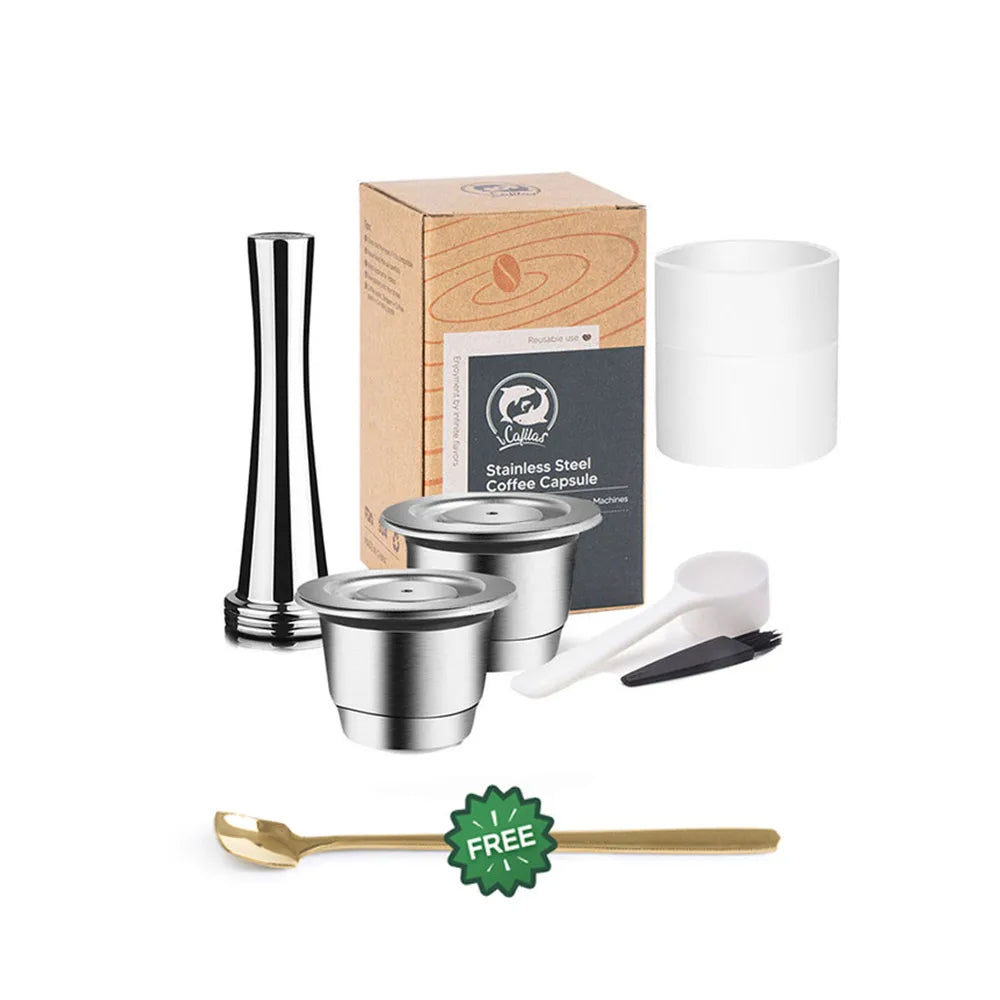 EcoBrew – Capsule Réutilisable en Acier Inoxydable pour Machines Nespresso