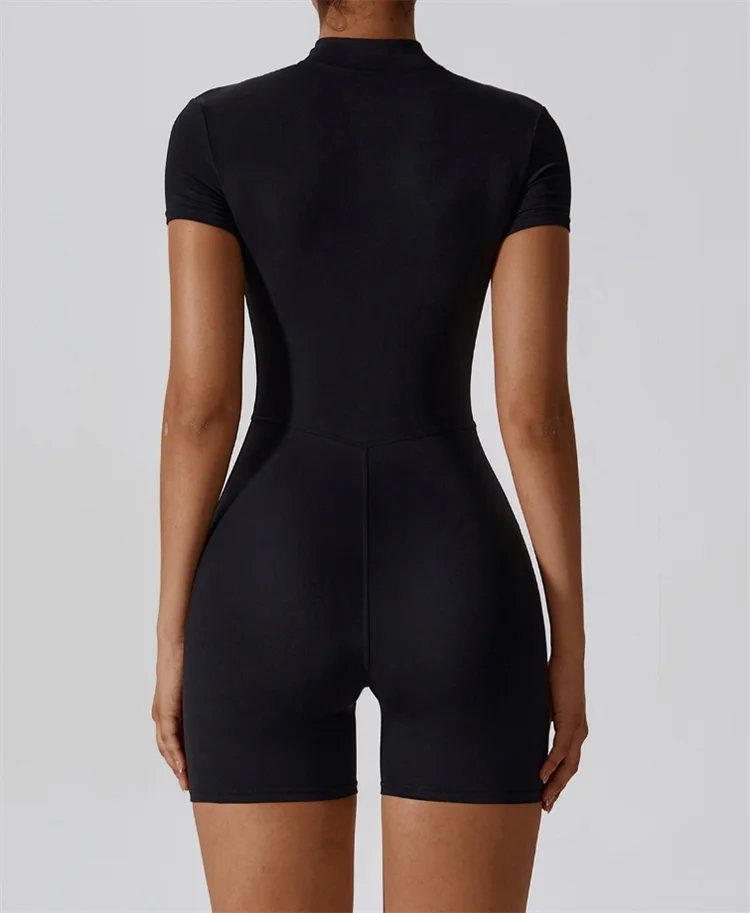 Combinaison Yoga Col Montant - Demi-Zip
