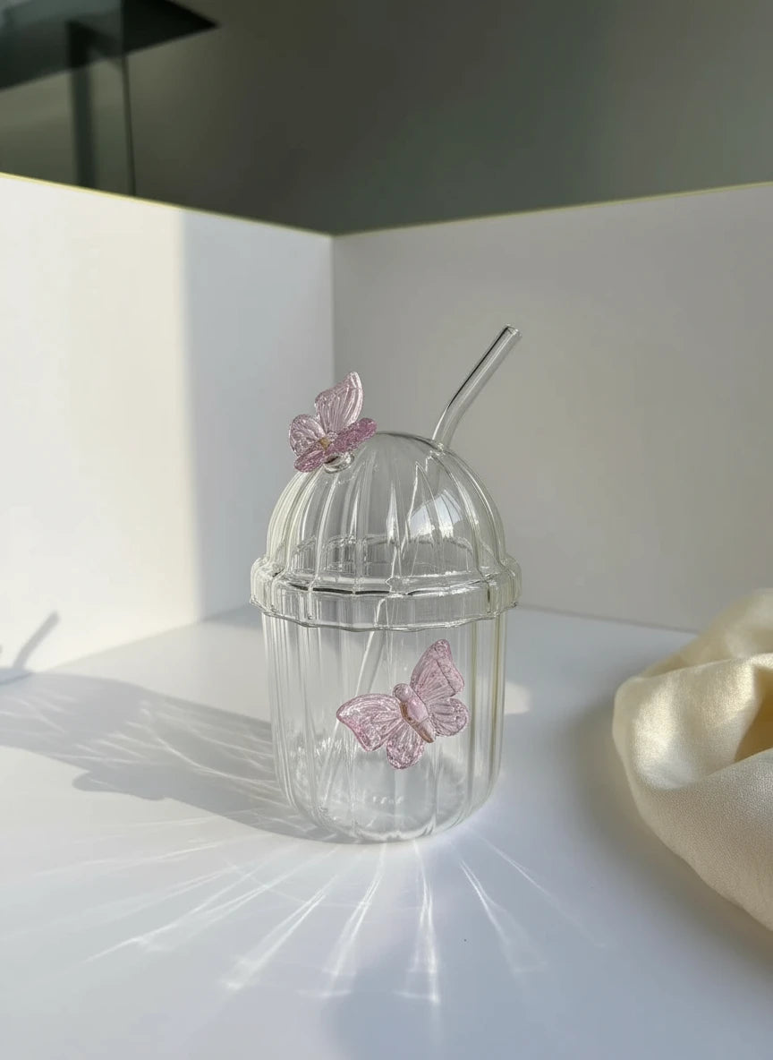 PAPILON GLACÉ - Mug en Verre 400ml